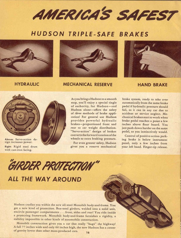 1948 Hudson Information Brochure Page 1